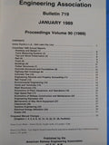 American Railway Engineering Association Bulletin 719 January 1989 Vol 90 AREA