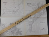 Map Des Moines Railway Co.Mason City Iowa Terminal IC&M CD&M 2 sided
