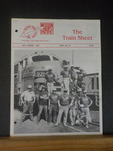 Western Pacific Feather River Rail Society The Train Sheet #26 1987