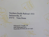 Photo Northern Pacific Railroad Passenger Car #553    8 X 11.5 Color