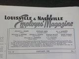 Louisville & Nashville Employee Magazine L&N 1956 January