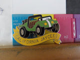 Jaycees California Green Dune Buggy On Yellow Ribbon   PIN