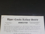Upper Canada Railway Society Newsletter #89 June 1953 Centenary celebration