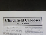 Clinchfield Cabooses by A. R. Poteat Soft Cover Spiral Binding