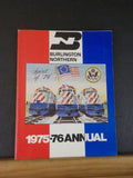 Burlington Northern 1975-76 Annual Soft Cover