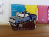 Jaycees California Blue Pickup Truck With Silver Wheels   PIN