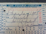 Pullman Company Passenger's Cash Fare Check #DN10834 NO YEAR