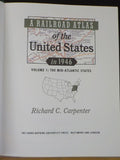 Railroad Atlas of the United States in 1946 TWO VOLUMES Mid-Atlantic NY& New Eng