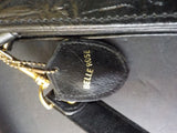 Bellerose Leather Purse Briefcase Attache Black Vintage