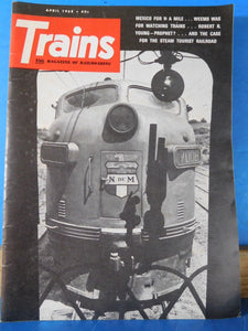 Trains Magazine 1968 April Mexico Weems was for watching trains Case for the ste