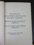 Duluth South Shore and Atlantic 1927-1937 Annual Report Hard Cover