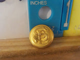 Button Southern Pacific SP gold in color small