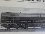 Canadian National Railways Locomotive Information and Data Sheets 6