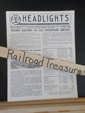 ERA Headlights 1950 June Pacific Electric to Cut Passenger Service