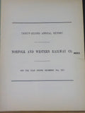 Norfolk and Western Railway Annual Report 32nd Year ended December 31 1927  MAP