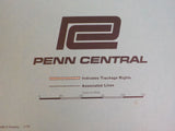 Map Penn Central 1970 Trackage rights, associated lines