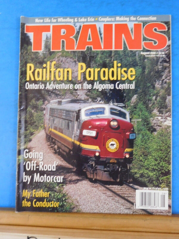 Trains Magazine 2000 August Railfan Paradise Going off road by Motorcar W&LE Cou