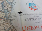 Map Union Pacific Railroad Map of the United States 1941 April 1