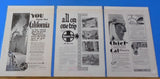 Ads Santa Fe Railway Lot #17 Advertisements from various magazines (10)