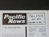 Pacific News #153 1974 July Pacific Rail News PCC fades away City of Los Angeles