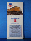 Union Pacific Employee Timetable #2 System 1995