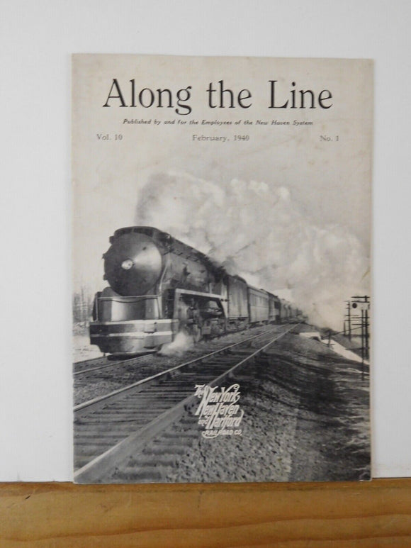 Along the Line 1940 February New York New Haven & Hartford Employee Magazine