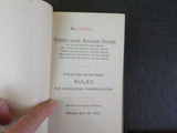 Pennsylvania Railroad System Book of Rules 1925 Conducting transportation