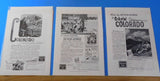Ads Burlington Route Lot #7 Advertisements from various magazines (10)