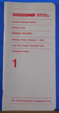 Norfolk Southern Railway System Employee Timetable #1 Eastern Division 1985
