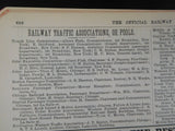 Official Railway List 1886 List of the officers Miles operated Locos Pass Cars