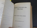 Minneapolis St Paul & Sault Ste Marie Railway Co Report 1908-1930 w/ maps