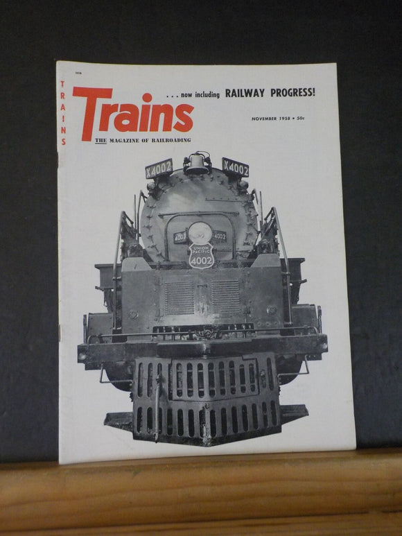 Trains Magazine 1958 November B&O #9 Four aces 4-8-4 Big Boy