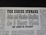 Bandwagon 1995 May June Circus Magazine Great Adam Forepaugh & Sells Bros