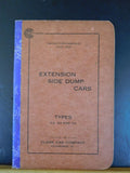 Extension Side Dump Cars Instruction Pamphlet 1920 June