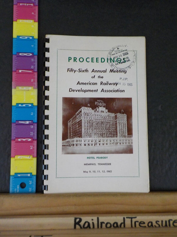 Proceedings 56th Annual Meeting of the American Railway Development Association