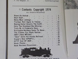 Pacific News #158 1974 December Pacific Rail News SP99 Amtrak steam Streetcars