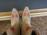 Corral Teen Boots size 4 1/2T Stk #1031 Angel Wings Hearts Embroidered Western C