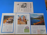 Ads Union Pacific Railroad Lot #19 Advertisements from various magazines (10)