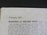 Railroad Employee, the 1928 February V37 #11 Lackawanna NJC LV Erie