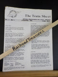 Feather River Rail Society The Train Sheet 1984 Lot of 6 Vol 2 Western Pacific
