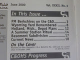 Chesapeake and Ohio Historical Magazine 2000 June C&O HS Holland MI Depot Plans
