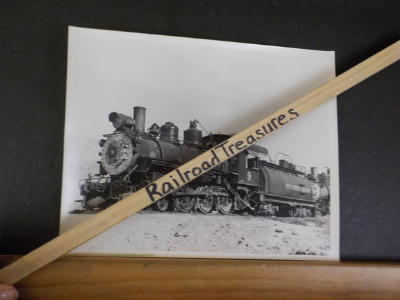 Photo Southern Pacific Locomotive #9 Keeler CA 1951         8 x 10 Black & White