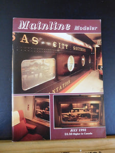 Mainline Modeler 1992 July 1992 GE U18B Armada MO depot Cinder Conveyors WWI era
