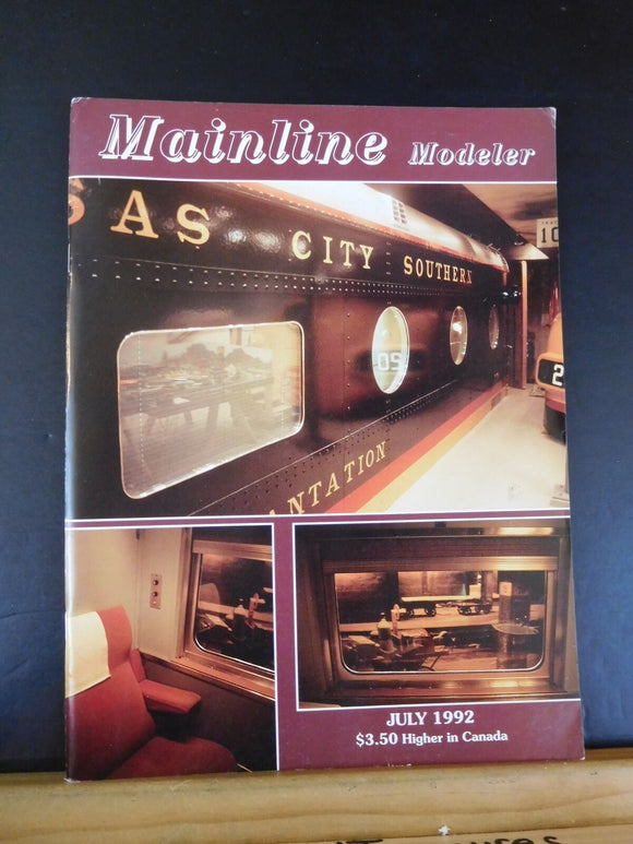 Mainline Modeler 1992 July 1992 GE U18B Armada MO depot Cinder Conveyors WWI era