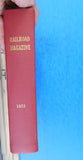 Railroad Magazine Bound Volume 1951 Jan -7 issues Jan - Sept  1 3 4 5 6 7 9