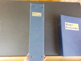 Model Railroader Magazine Binders 5 approx 3 inch binders with rods Blue USED