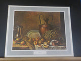 Renaissance Lithographic Print Francois Bonvin Still Life Lithographic