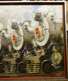 Oil on canvas K4s Pennsylvania Steam Locomotives PRR Don Antes
