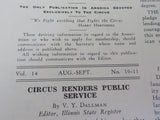 White Tops Circus Magazine 1941 August September American Circus Parade and It’s