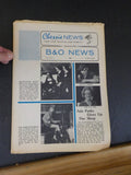 Chessie News Employee Magazine Newspaper B&O News Vol 1 #7, 11 Lot of 2 DAMAGED